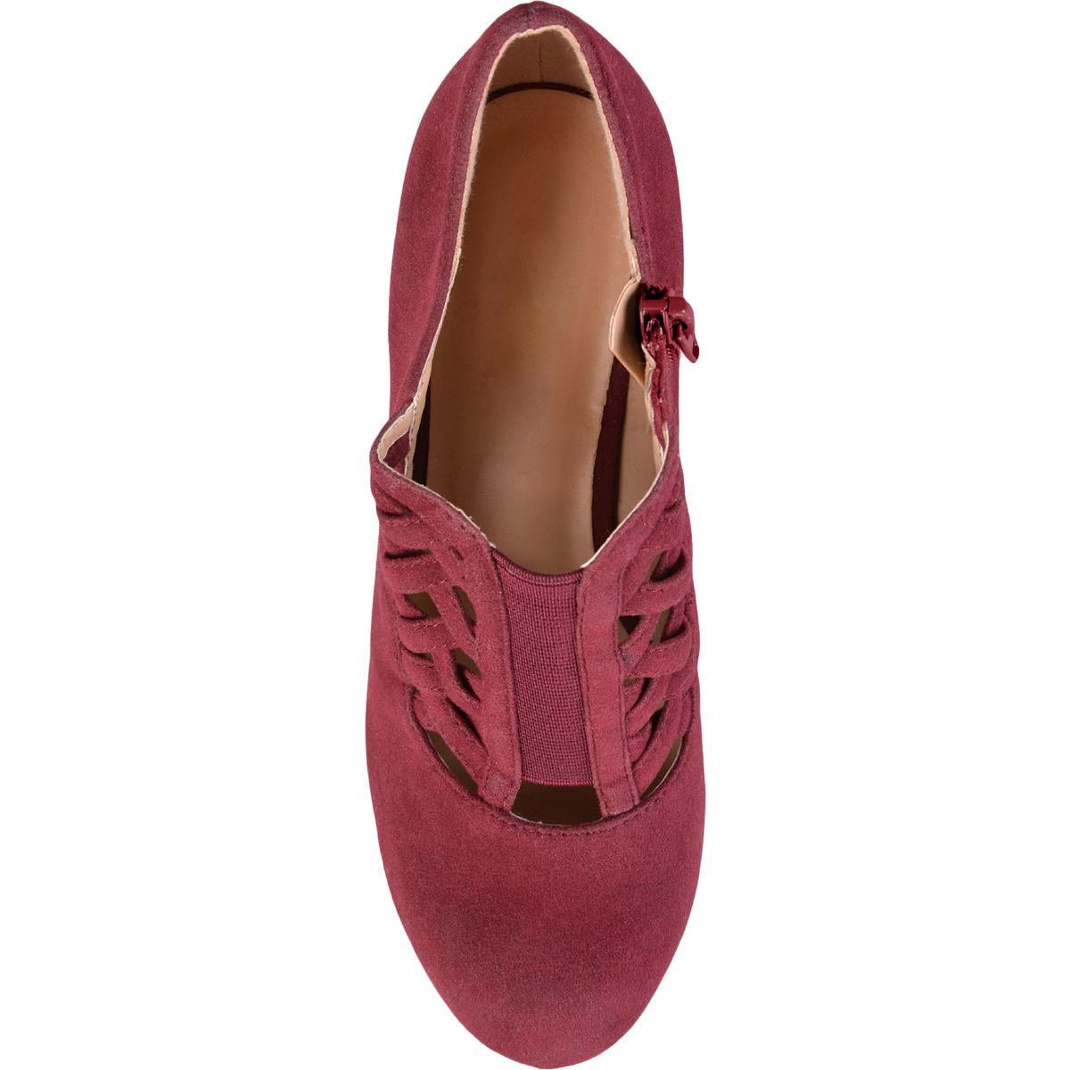 Piper Womens Faux Suede Cut-Out Shooties