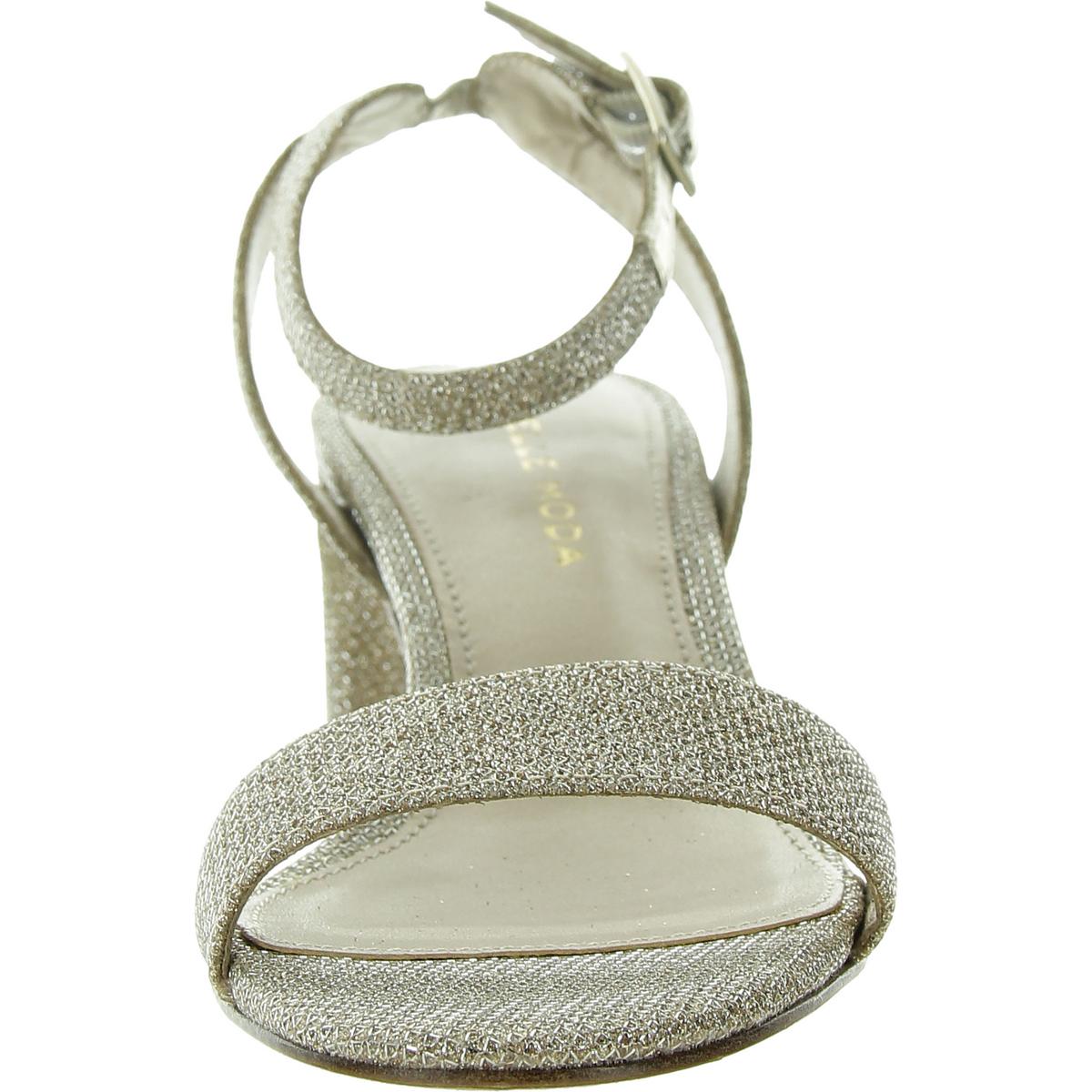 Moira 2 Womens Glitter Manmade Ankle Strap