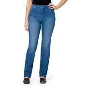 Amanda Womens Classic Rise Tapered Leg Jeans