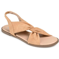 Deleece Womens Laceless Man Made Slingback Sandals Tan