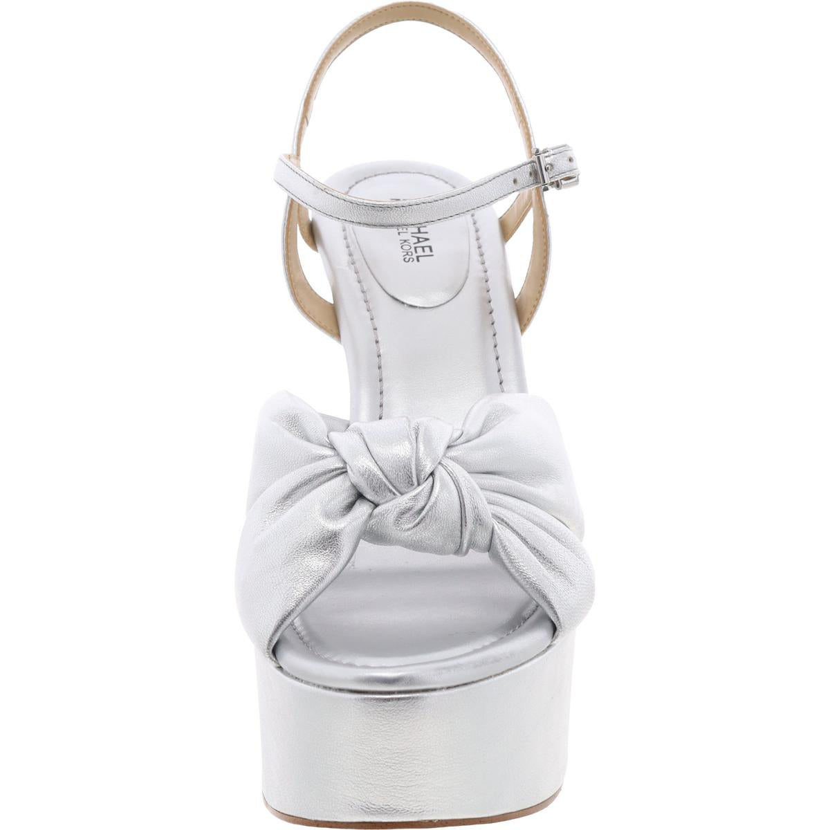 Womens Adjustable Faux Leather Heels