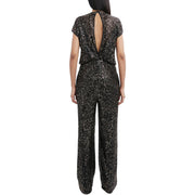 Womens Sequined Evening Jumpsuit