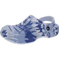 River Edge Womens Closed Toe Clogs Slingback Sandals 6 Medium Blue Tie Dye