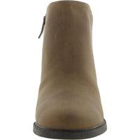 Larime Womens Zipper Ankle Booties