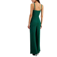 Womens Metallic Corset Seamed Jumpsuit