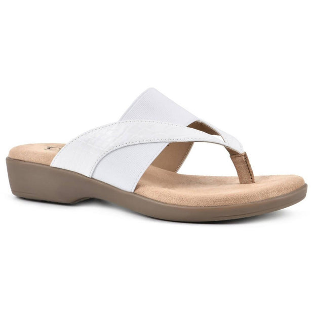 Bumble Womens Cushioned Footbed Slip-On Thong Sandals
