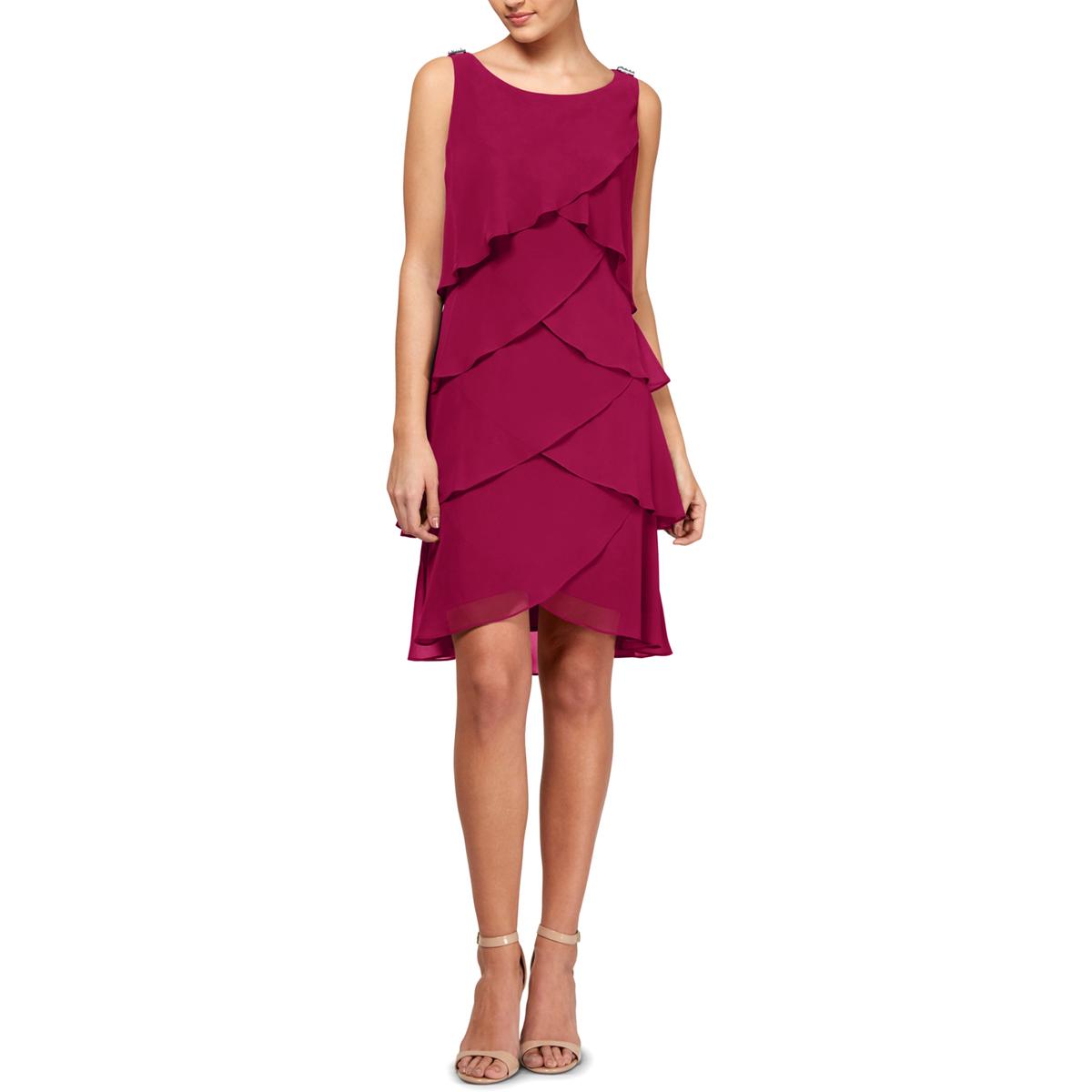 Womens Chiffon Sleeveless Cocktail And Party Dress