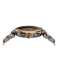 Versace Mens Bronze 45mm Bracelet Fashion Watch