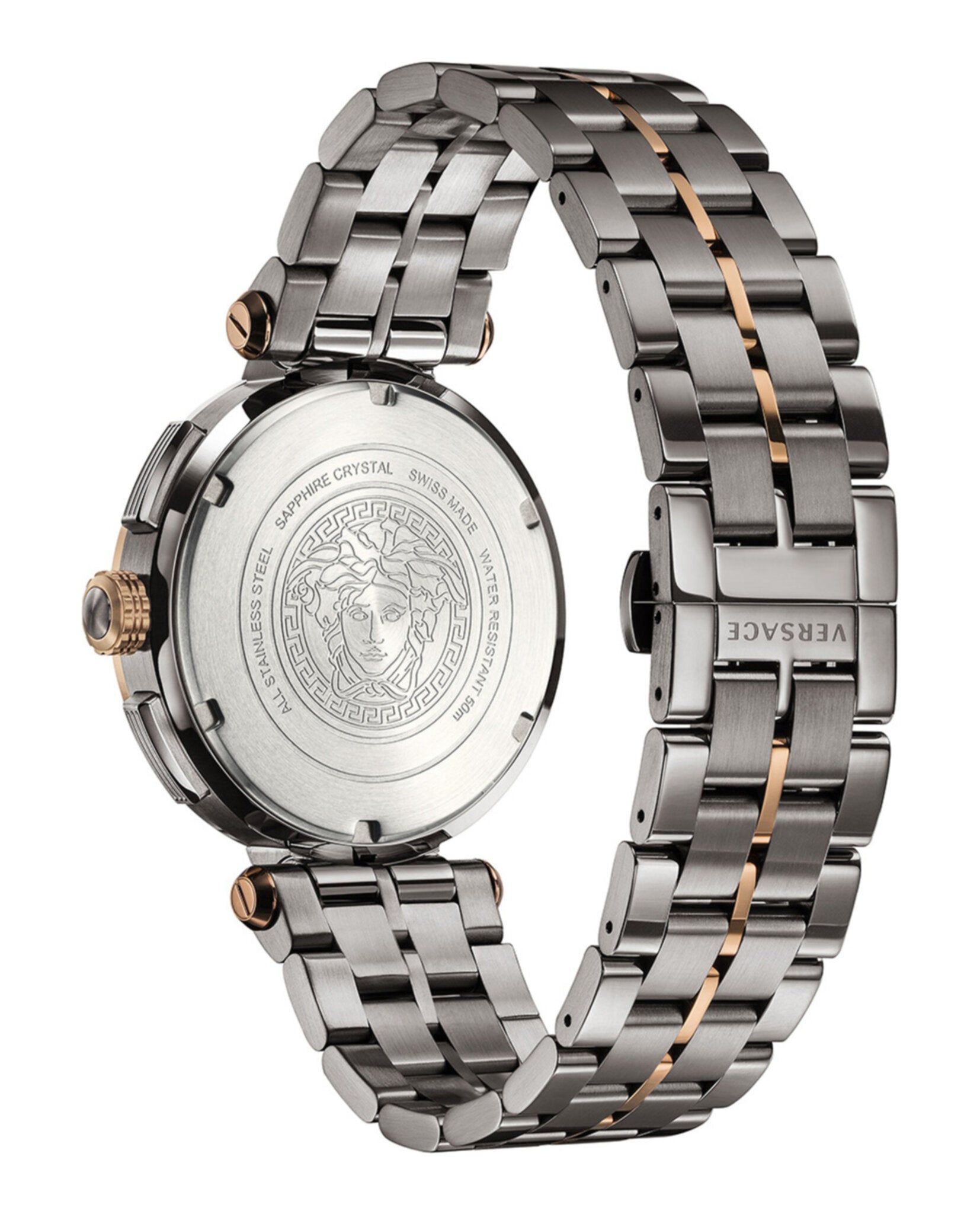 Versace Mens Bronze 45mm Bracelet Fashion Watch