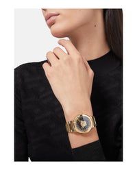 Versace Womens Medusa Infinite IP Yellow Gold 38mm Bracelet Fashion Watch