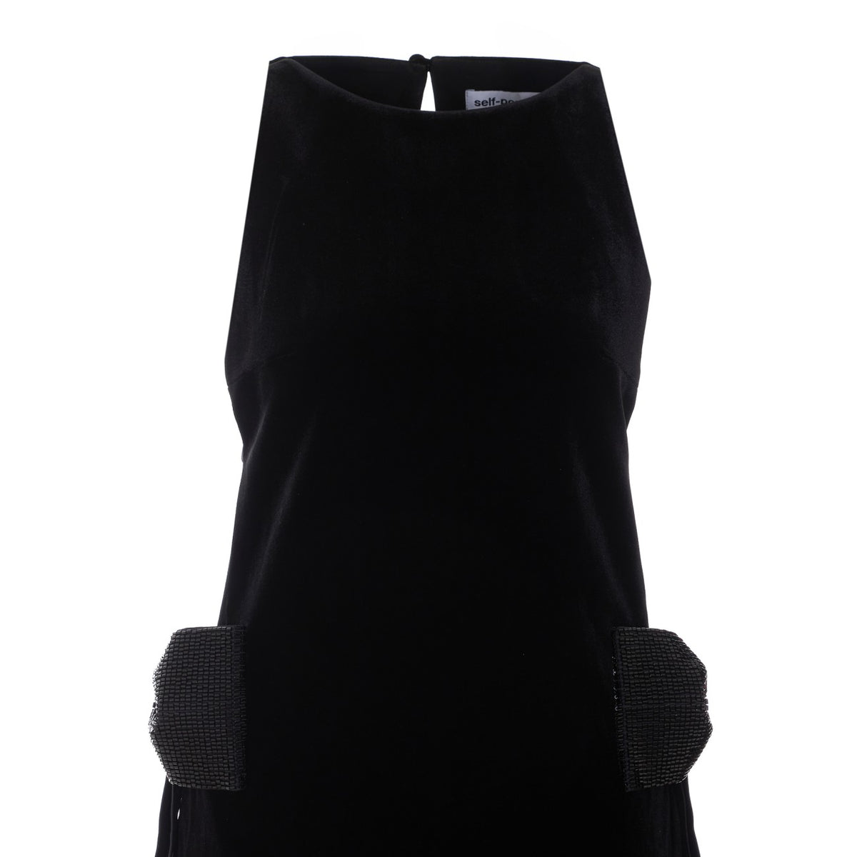 Self Portrait Women Velvet Bow Maxi Dress