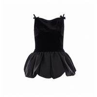 Self Portrait Women Velvet Bubble Top