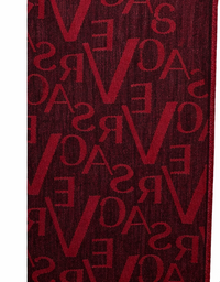 Versace Jeans Couture Monochrome Black Red Mens Scarf