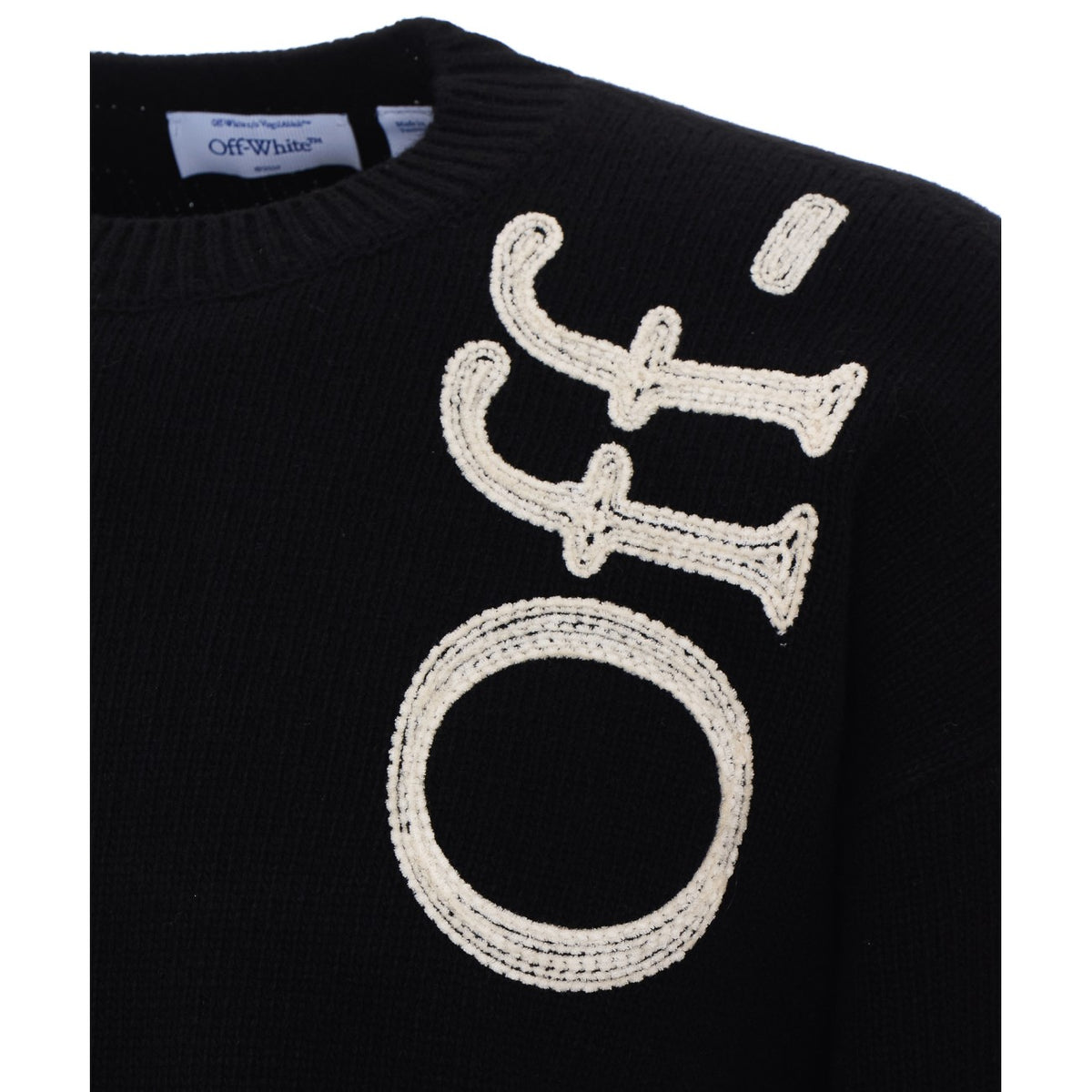 Off White Off White Men Vertical Bookish Sweater