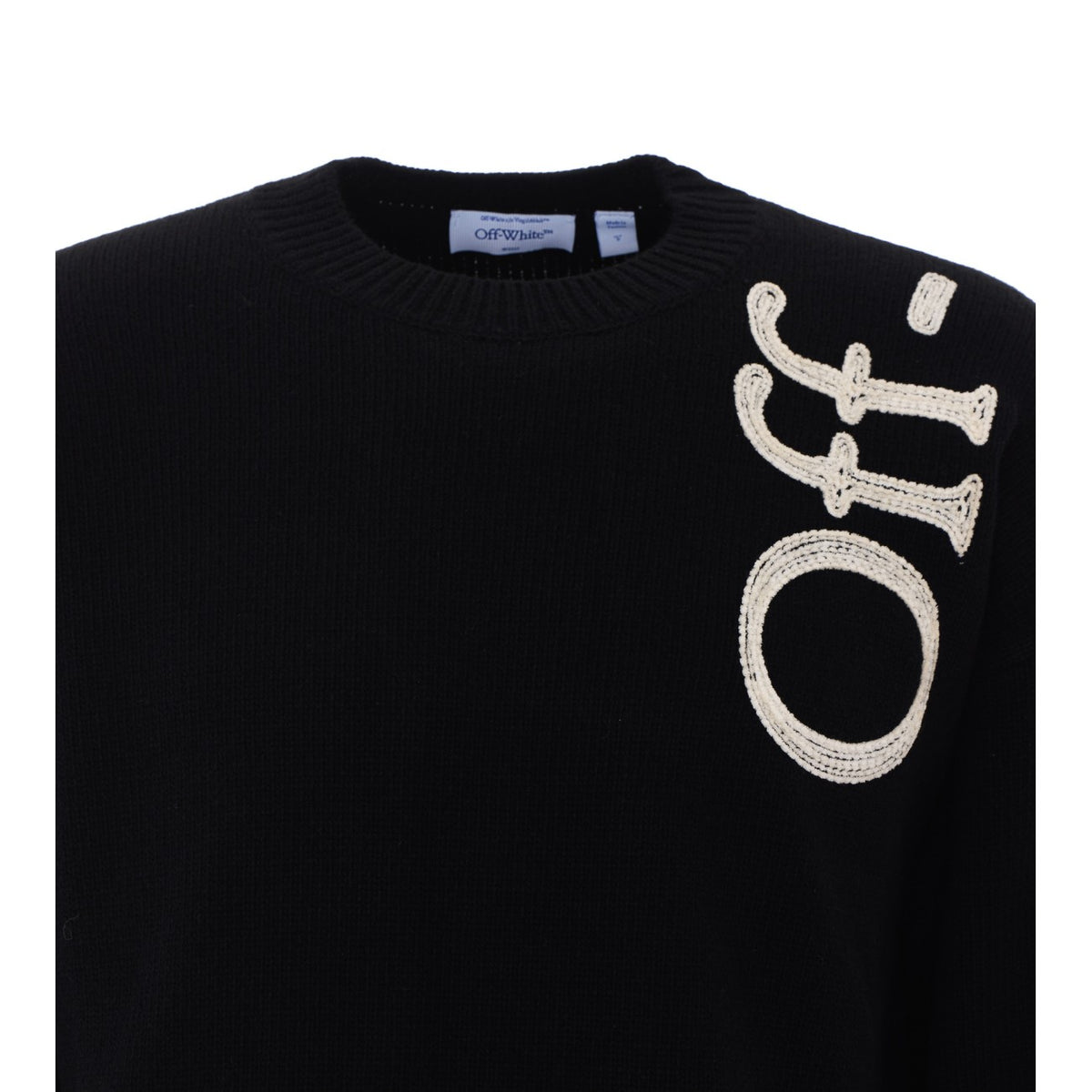 Off White Off White Men Vertical Bookish Sweater