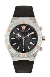 Versace Mens V-Sporty Greca 46mm Strap Fashion Watch