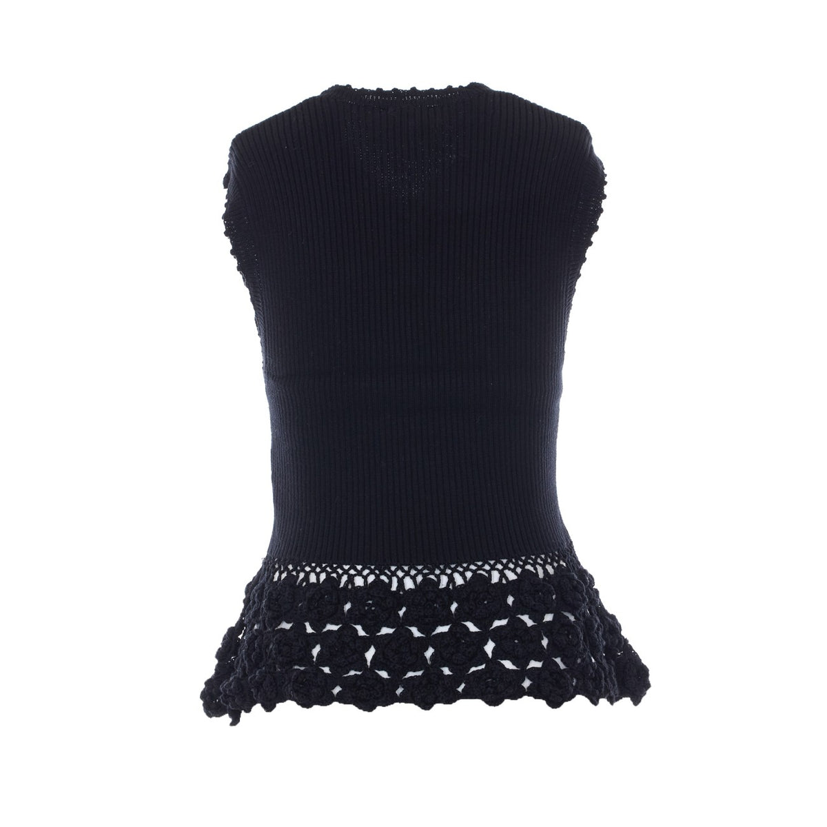 Ganni Women Vest In Cotton Crochet
