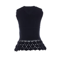 Ganni Women Vest In Cotton Crochet