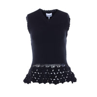 Ganni Women Vest In Cotton Crochet