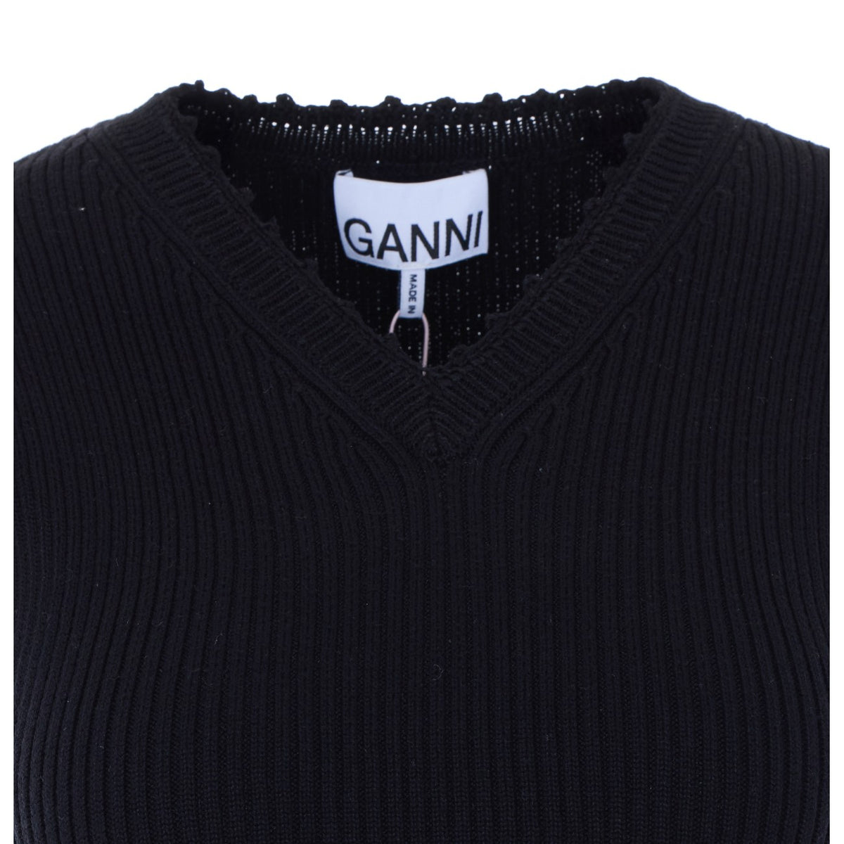 Ganni Women Vest In Cotton Crochet