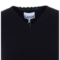 Ganni Women Vest In Cotton Crochet
