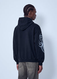 Vetements Men Graffiti Tribal Zip-Up Hoodie