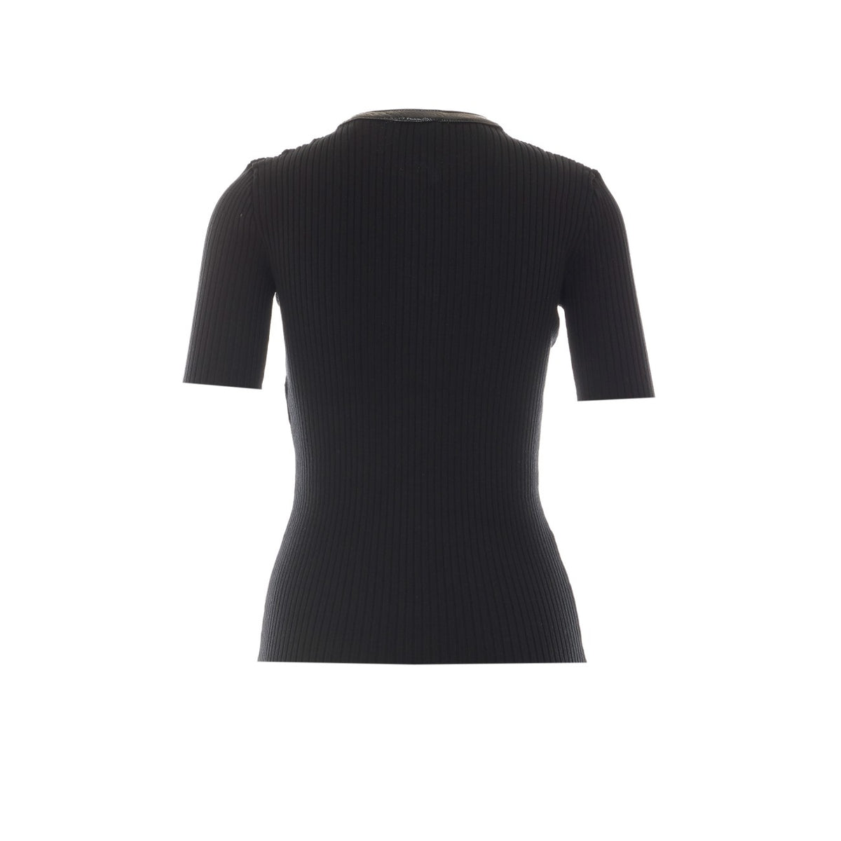 Courreges Women Vinyl And Knit T-Shirt