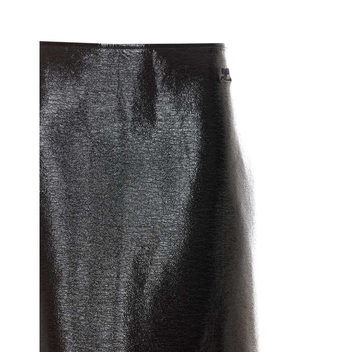 Courreges Women Vinyl Knee-Lenght Skirt