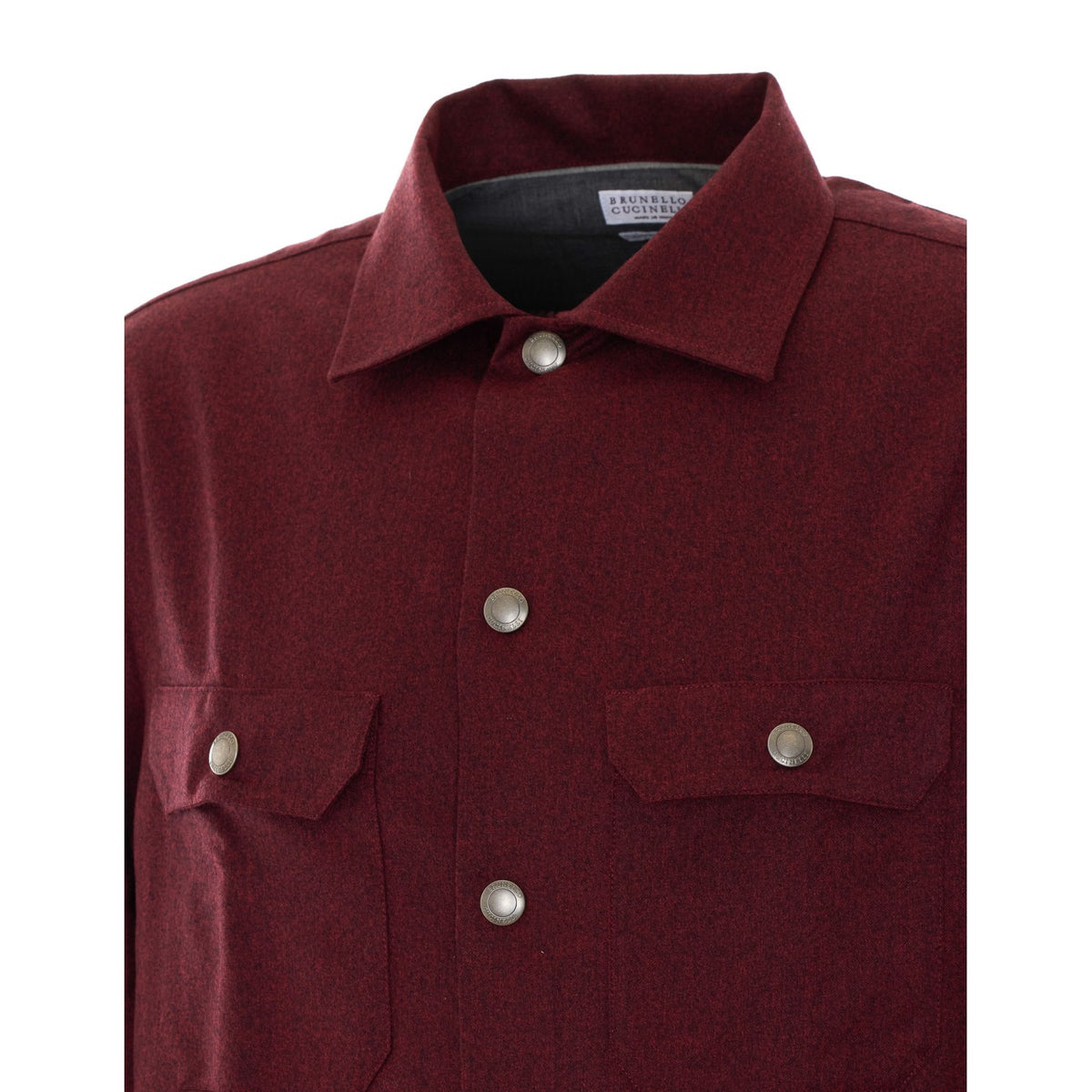 Brunello Cucinelli Brunello Cucinelli Men Virgin Wool Flannel Overshirt