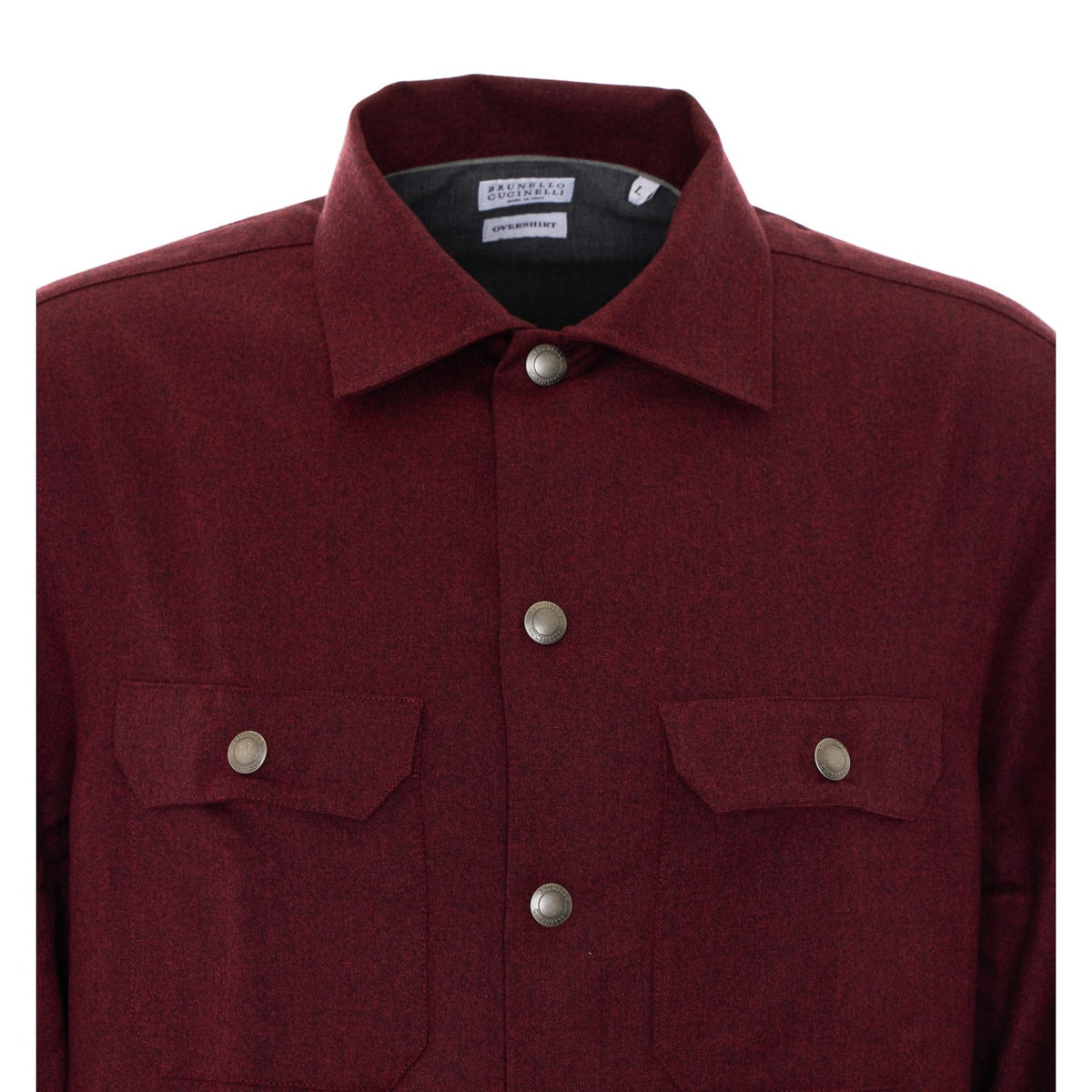 Brunello Cucinelli Brunello Cucinelli Men Virgin Wool Flannel Overshirt