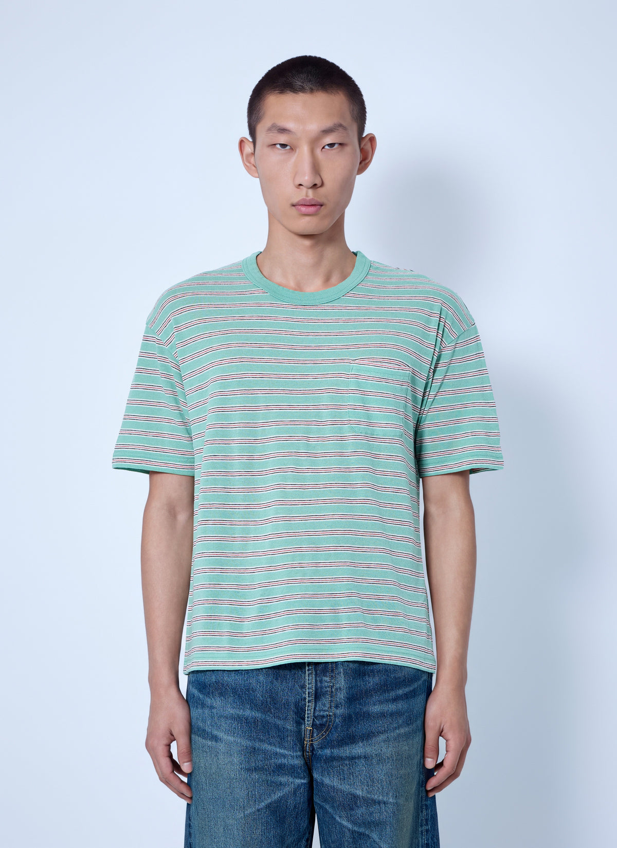 Visvim Men Jumbo Border Tee