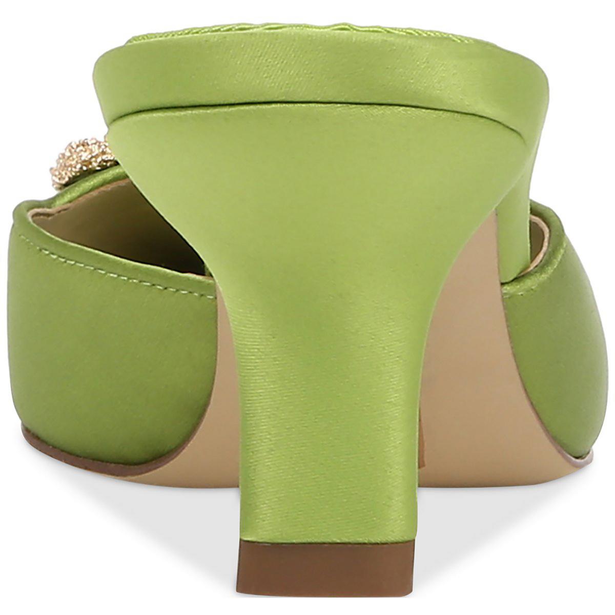 Brit Womens Satin Embellished Mules