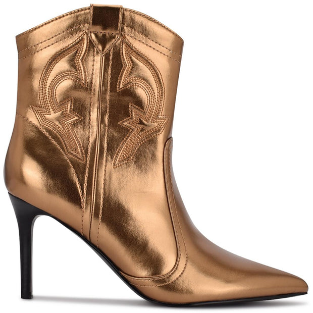 Flows 3 Womens Metallic Pull-on Cowboy, Western Boots