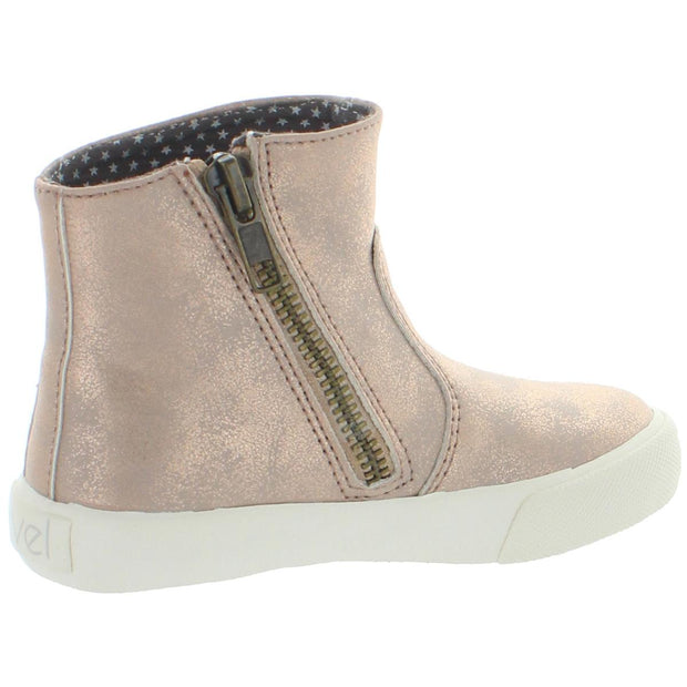 Bobby Girls Faux Leather Shimmer Casual Boots