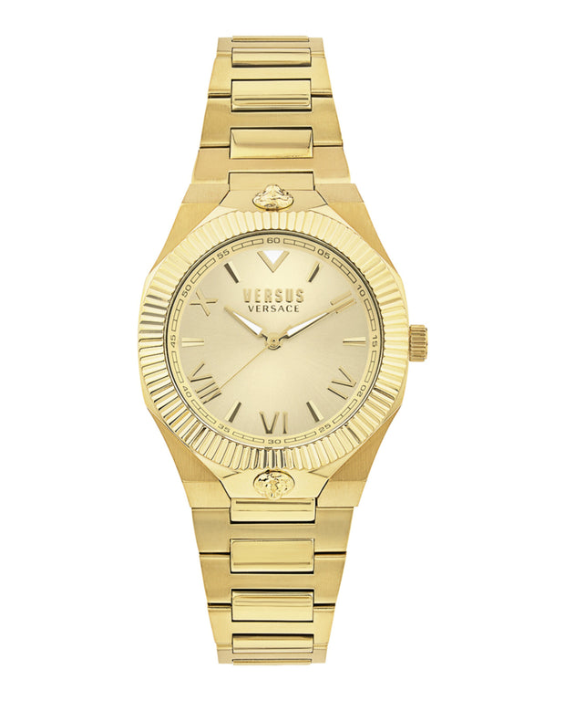 Versus Versace Womens Echo Park Gold 36mm Bracelet Fashion Watch