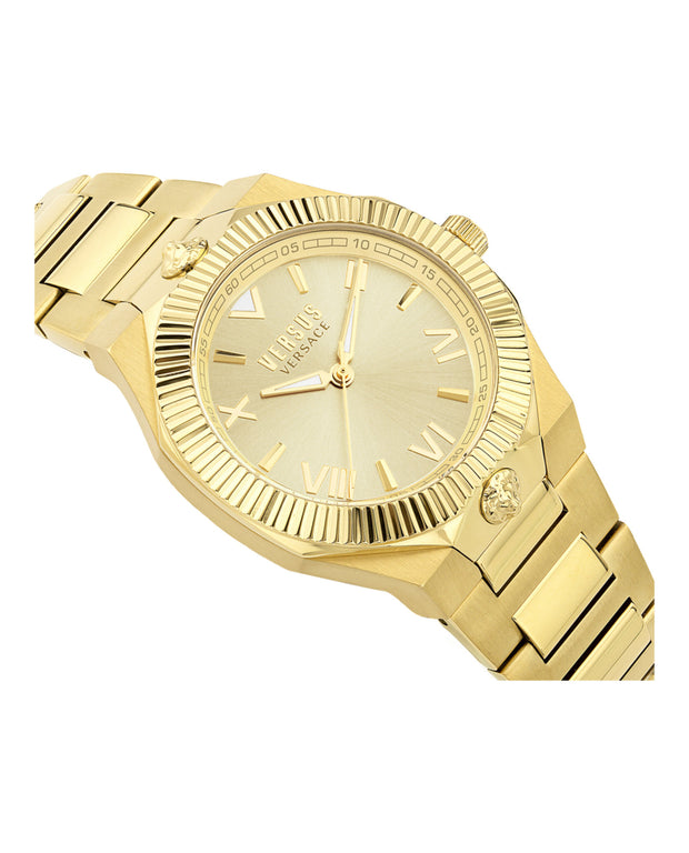 Versus Versace Womens Echo Park Gold 36mm Bracelet Fashion Watch