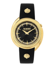 Versus Versace Womens Tortona Crystal Gold 38mm Strap Fashion Watch
