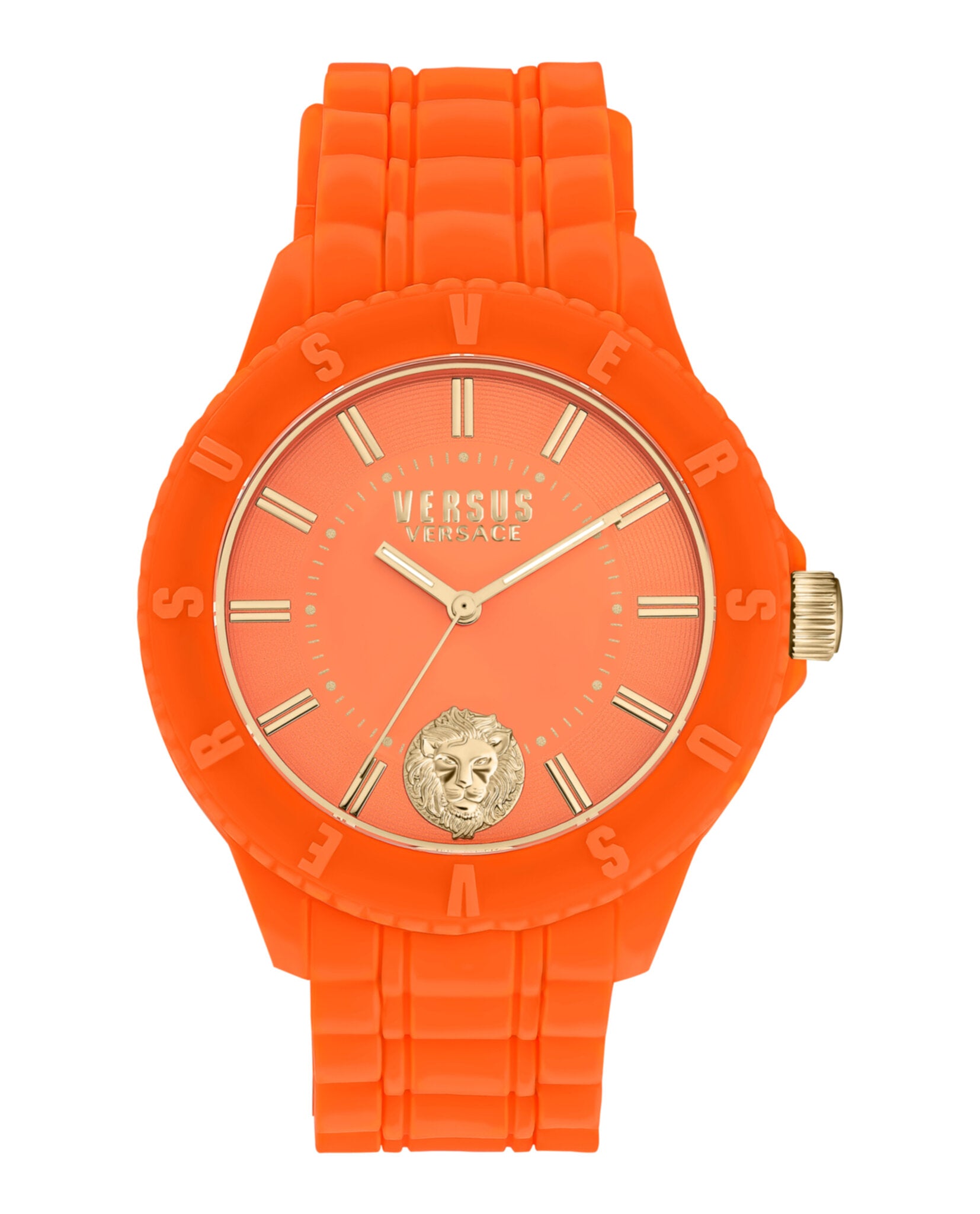 Versus Versace Mens Tokyo Silicone Lion 43mm Strap Fashion Watch