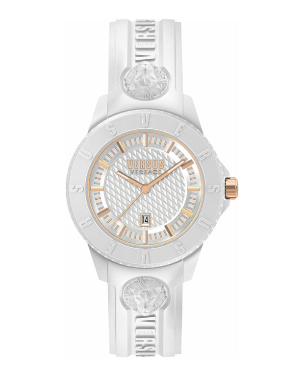 Versus Versace Mens Tokyo R White 43mm Strap Fashion Watch