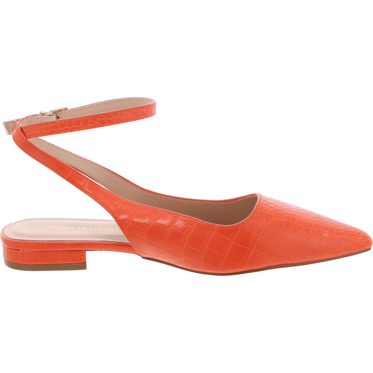 Womens Snake Print Manmade Slingback Heels