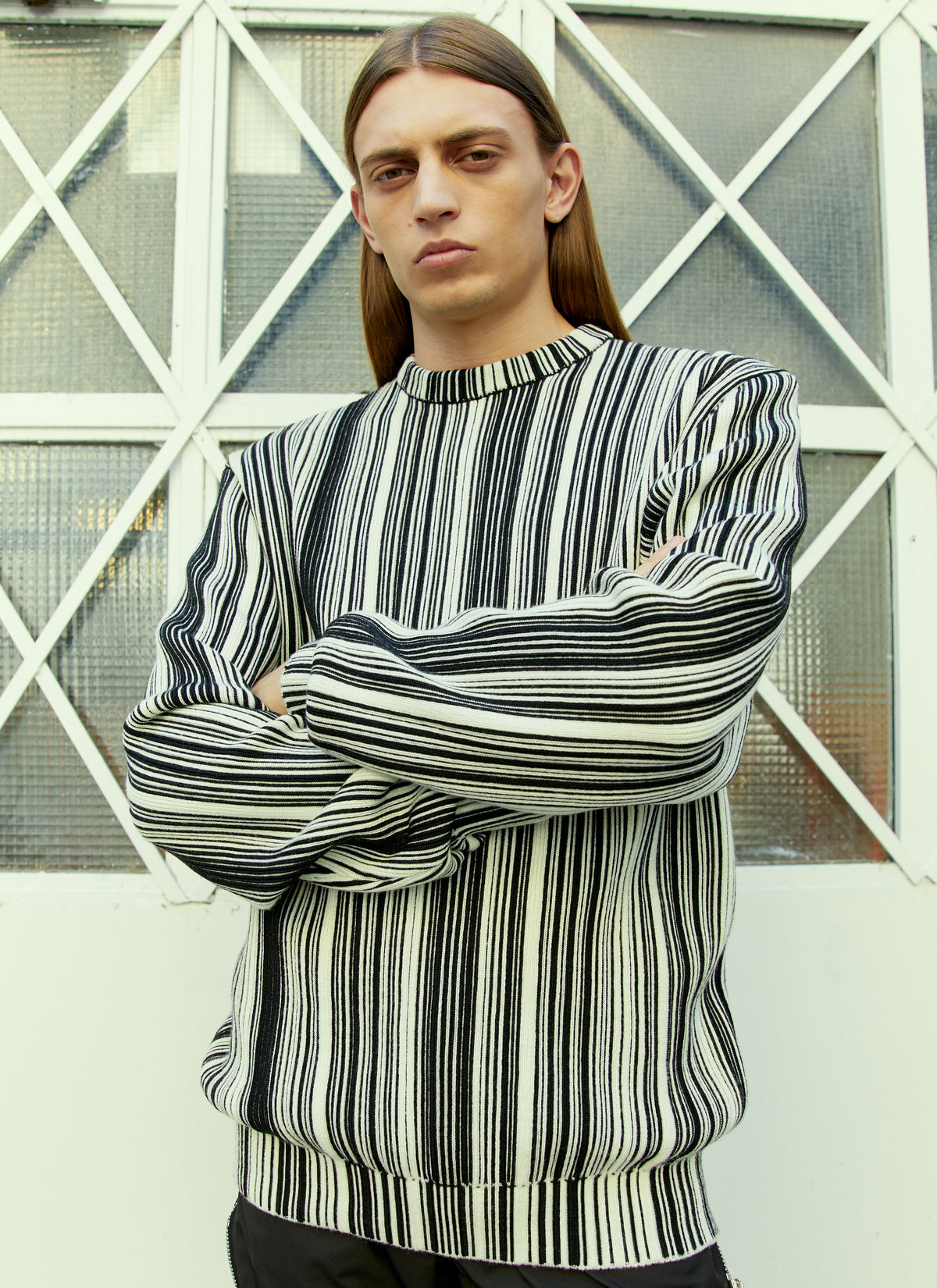 VTMNTS Vtmnts Women Glitched Knitted Sweater
