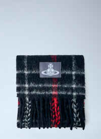 Vivienne Westwood Vivienne Westwood Men Checked Wool Scarf