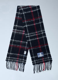 Vivienne Westwood Vivienne Westwood Men Checked Wool Scarf