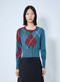 Vivienne Westwood Women Argyle Cropped Cardigan