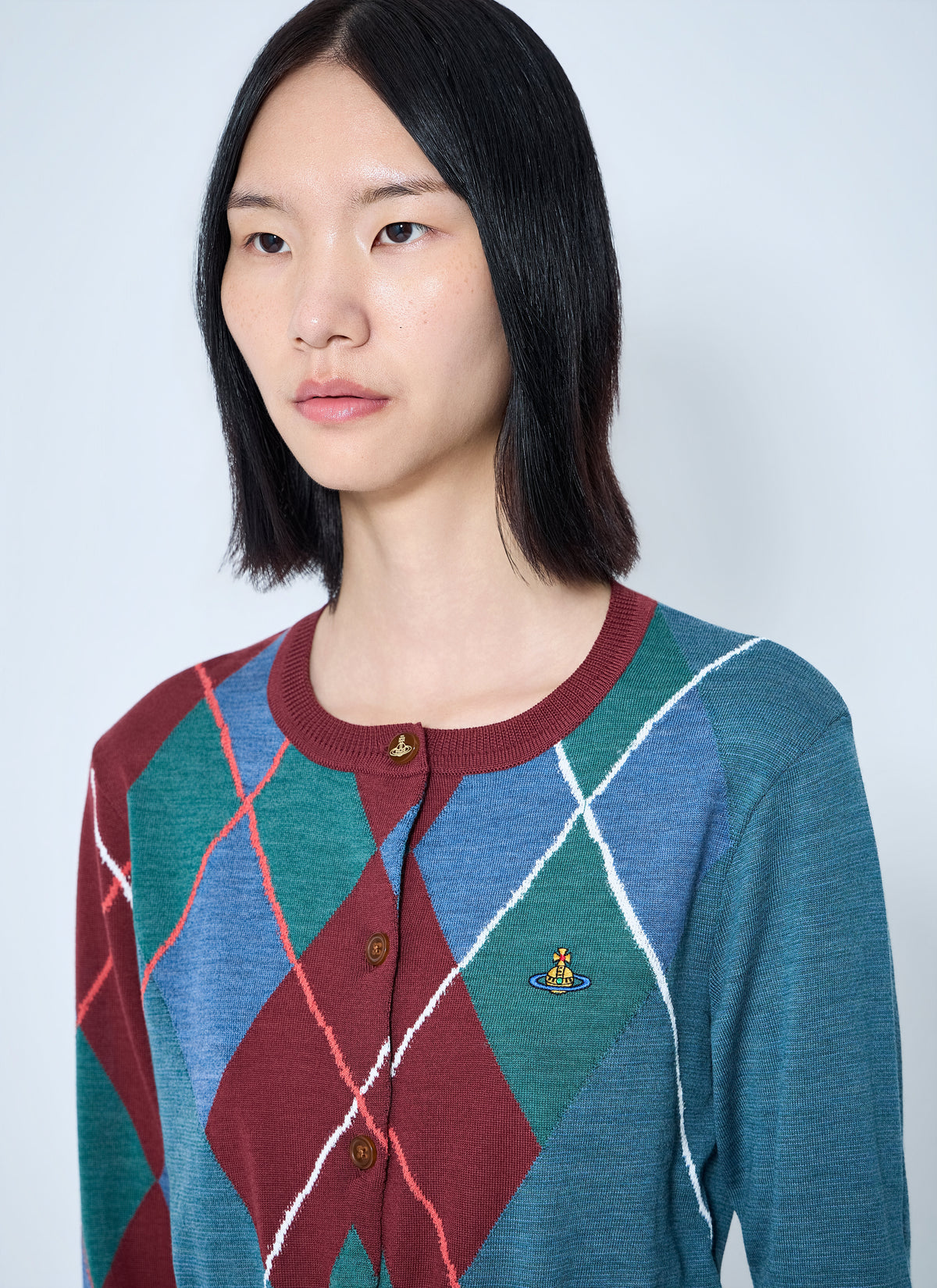 Vivienne Westwood Women Argyle Cropped Cardigan