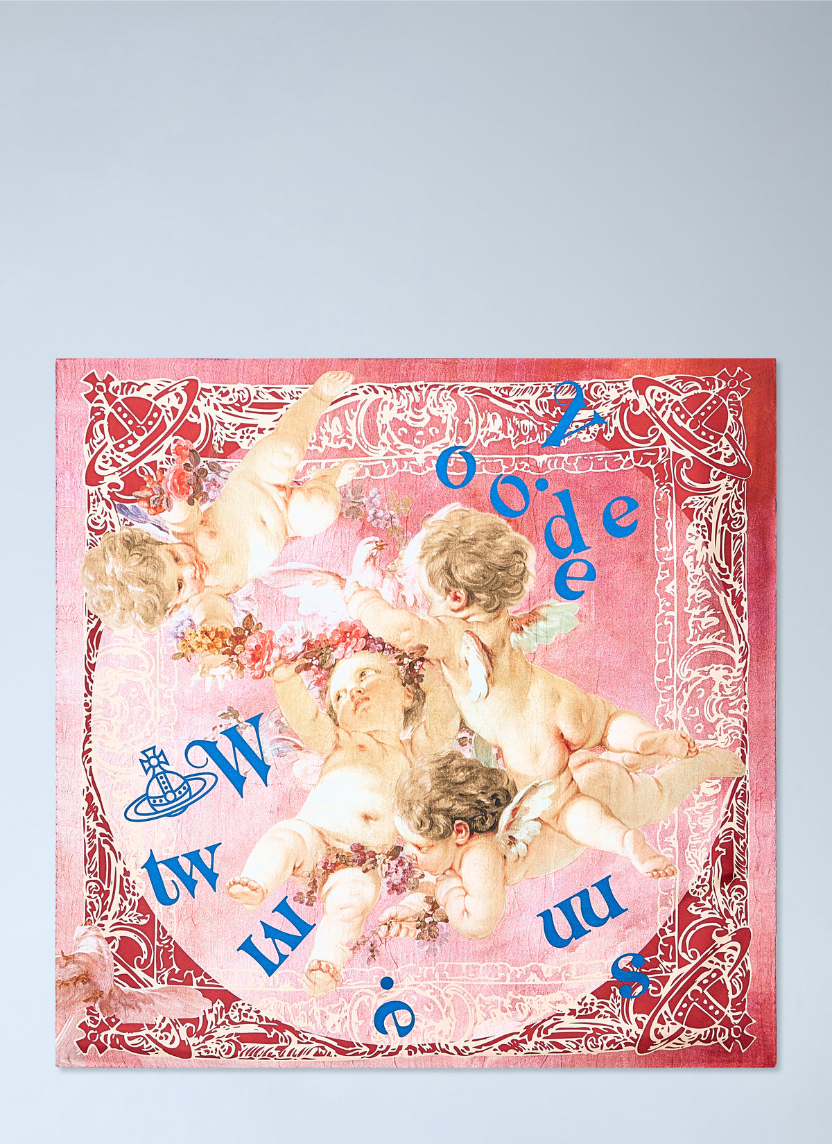 Vivienne Westwood Vivienne Westwood Men Cherub Motif Silk Scarf