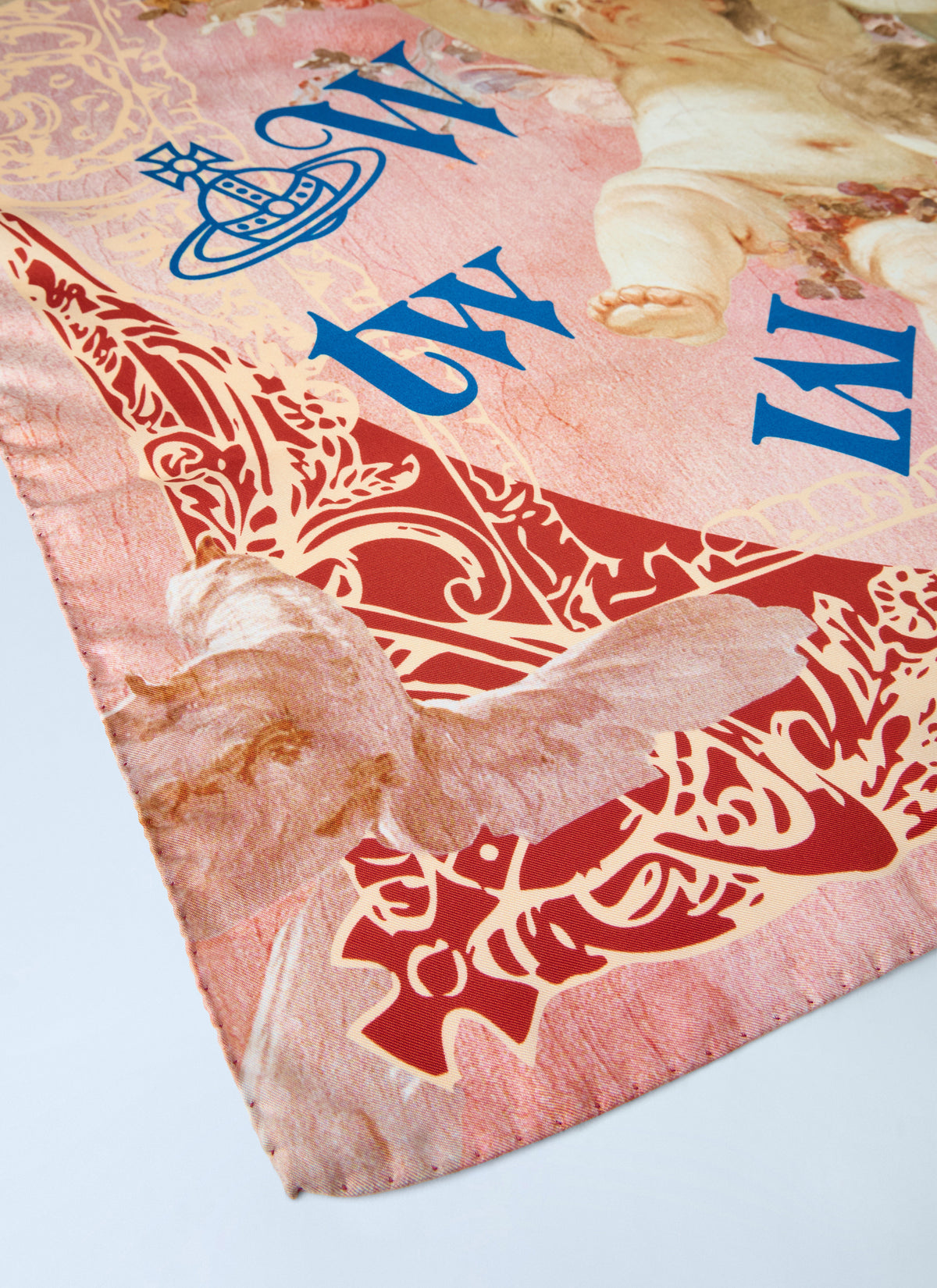 Vivienne Westwood Vivienne Westwood Men Cherub Motif Silk Scarf