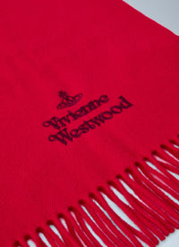 Vivienne Westwood Vivienne Westwood Women Logo Embroidered Wool Scarf