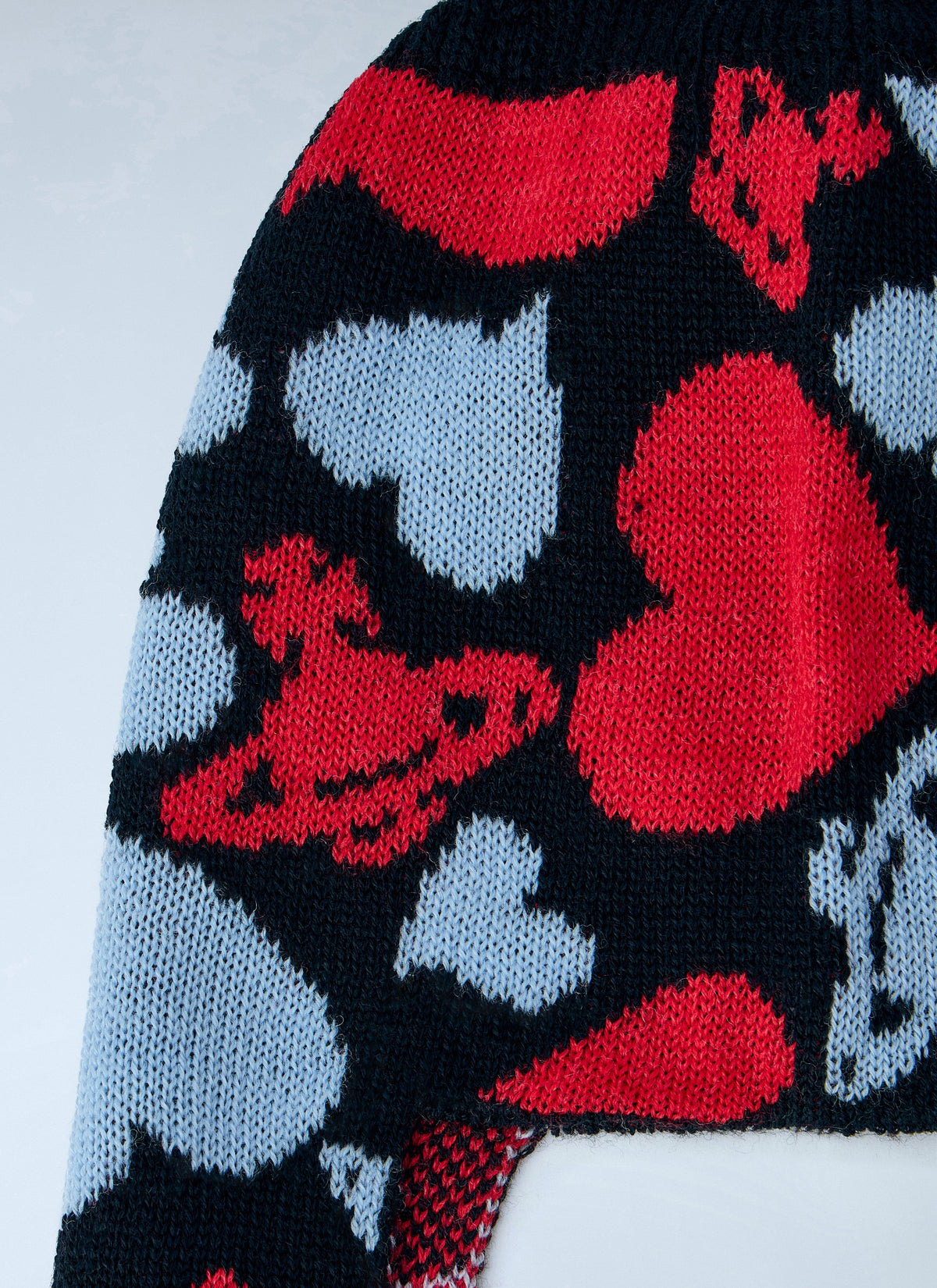 Vivienne Westwood Women Hearts And Orb Flap Knit Cap