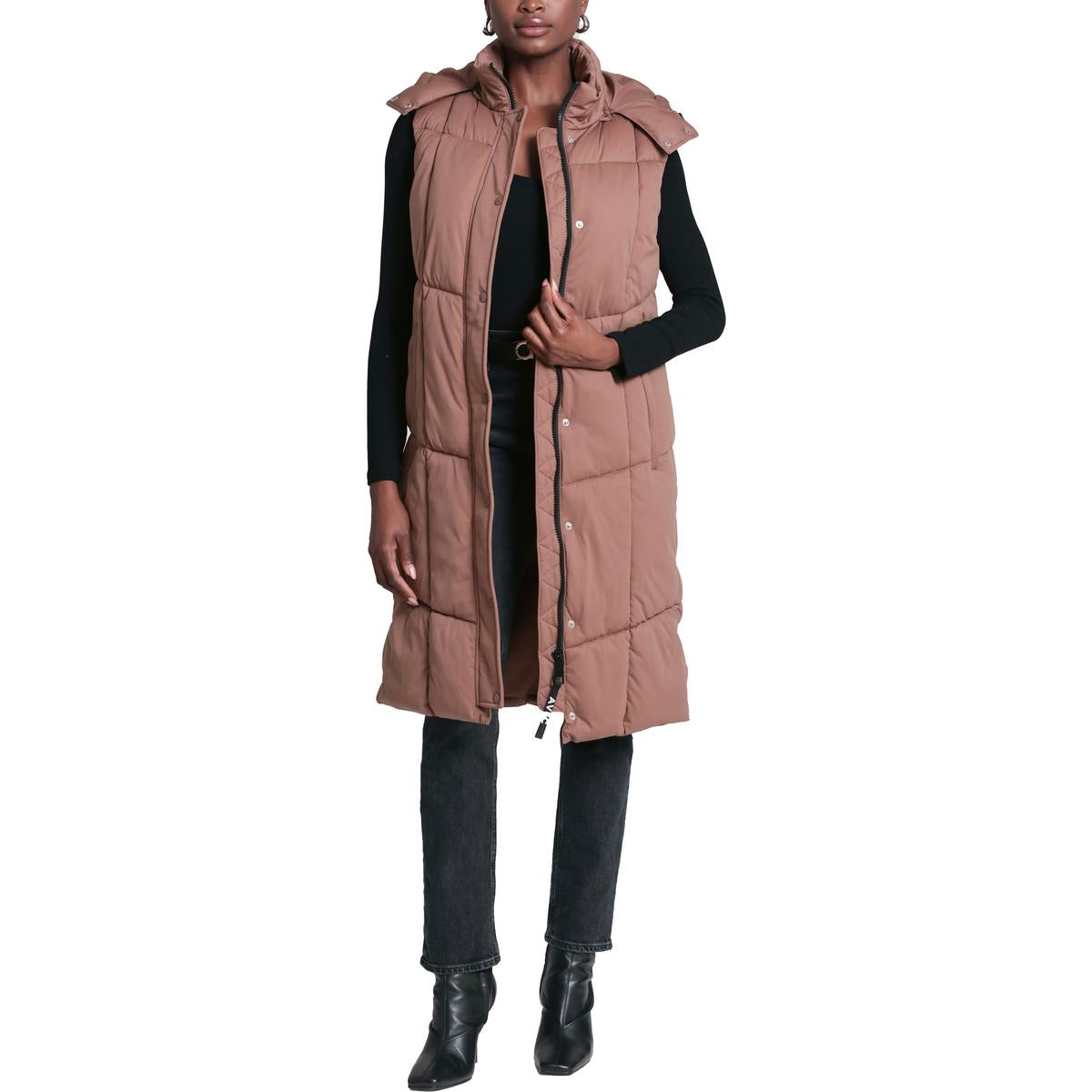 Womens Quilted Longline Vest
